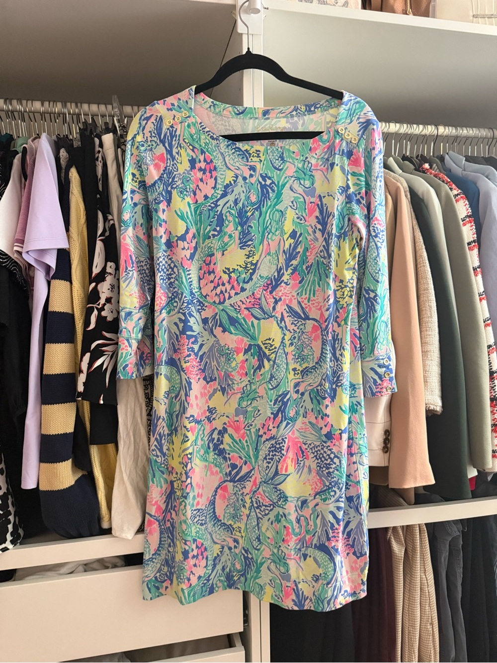 Lilly Pulitzer Pastel Tropical Print Dress